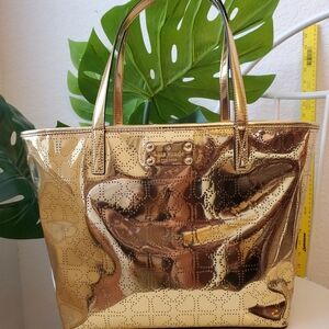 Gold Kate Spade Tote Bag